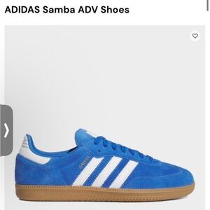 Adidas Samba Blue and White Sneakers